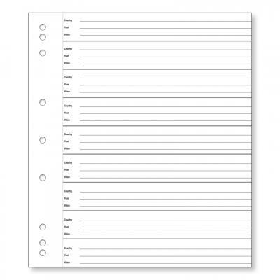 Renniks Coin Album Plastic Refill Pack of 10 Pages - 63 Pockets