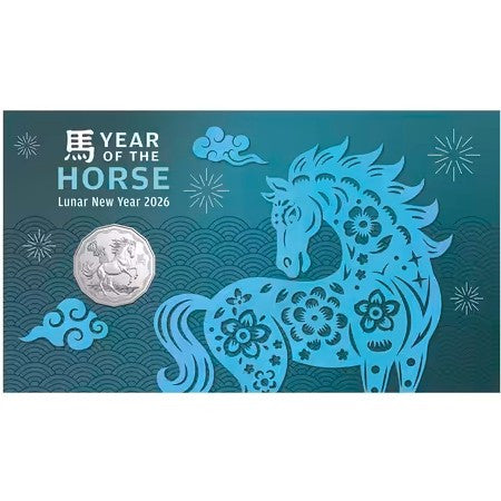 2026 Lunar New Year of the Horse 50 Cent PNC