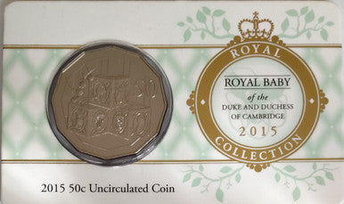 2015 Royal Baby 50c Uncirculated Coin