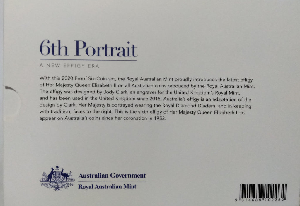 2020 Six Coin Proof Year Set A New Effigy Era - 6th Portrait