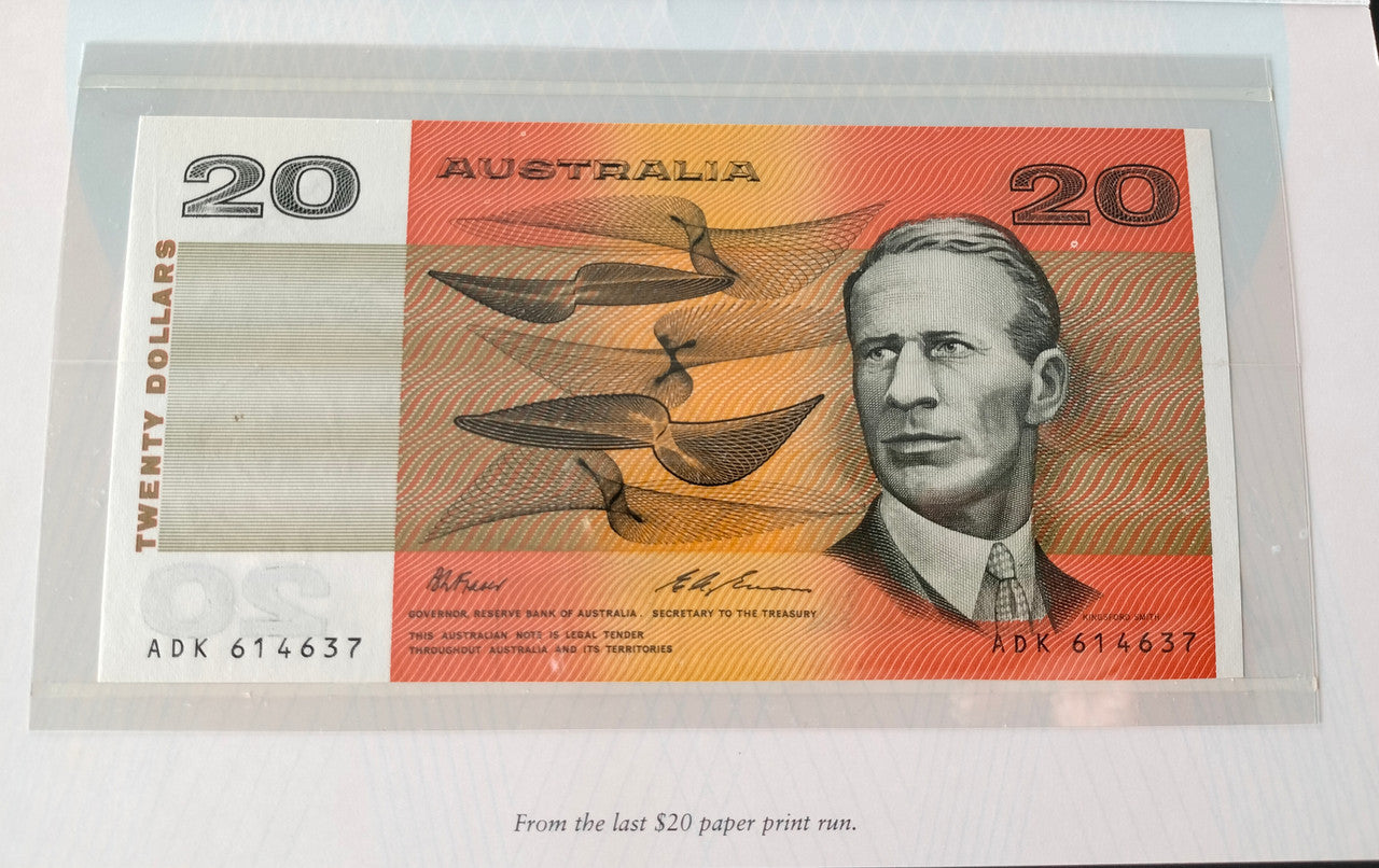 1994 NPA folder $20 - First Day of Issue Embossed 2 Notes
