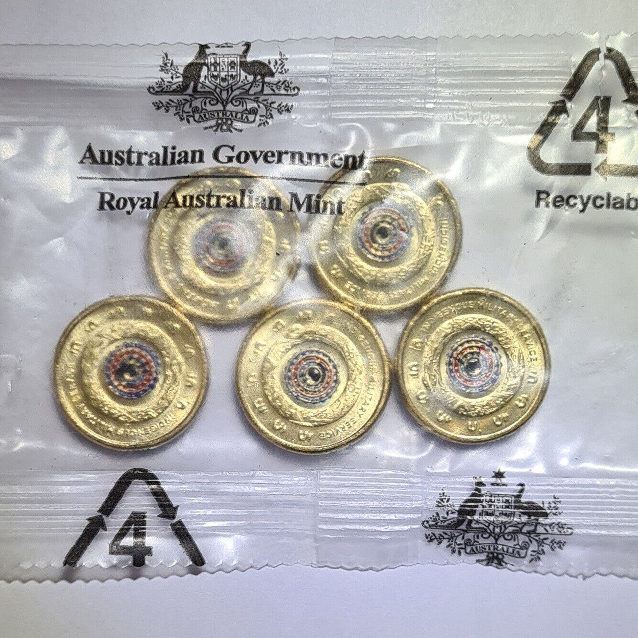 2021 Indigenous Military Service $2 Bag RAM coins bag(5 Coins)