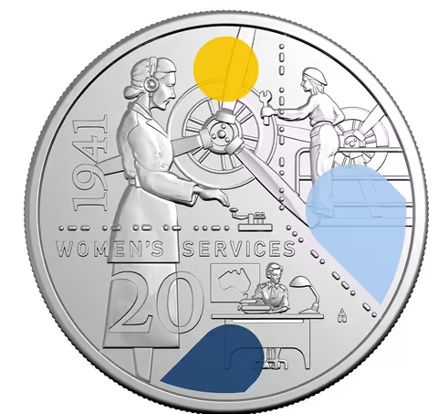 2026 1941: Service Amid Strife 20 Cent Coloured Uncirculated 3 Coin Set