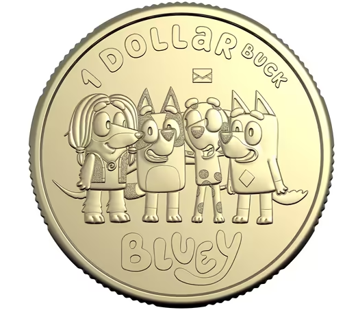 2024 $1 Bluey and Friends Privy Mark Coin in Card