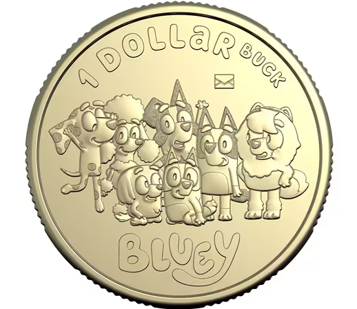 2024 $1 Bluey, Bingo and Friends Privy Mark Coin in Card