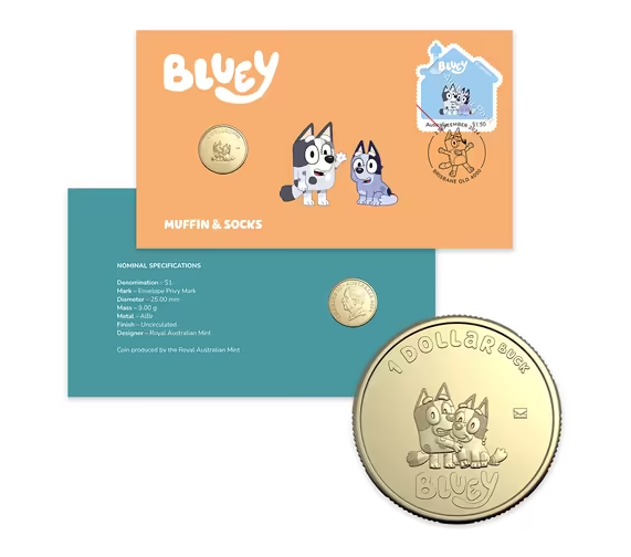 Bluey PNC with Privy mark - Muffin & Socks