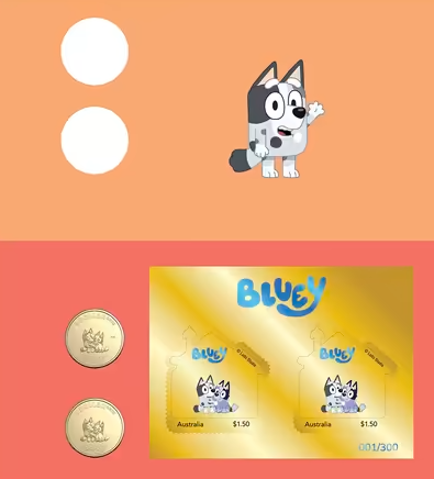2024 Australia Post Impressions, Bluey PNC – MUFFIN and SOCKS