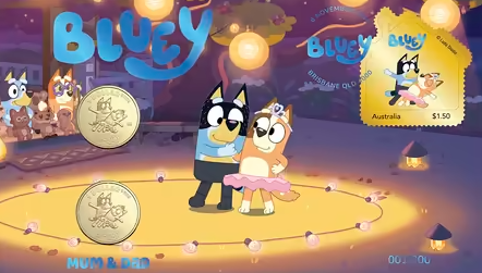 2024 Australia Post Impressions, Bluey PNC –  DAD and MUM