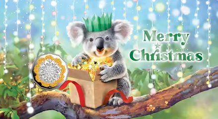 2024 Merry Christmas Impressions Limited-Edition Silver Proof Coin