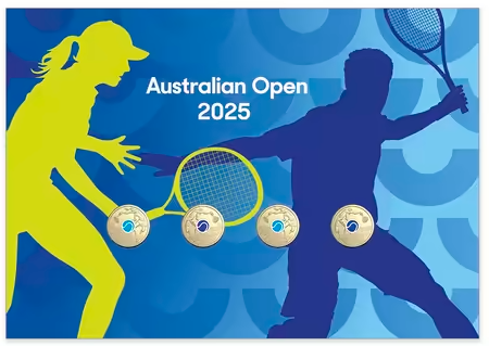 2025 Australian Open Men's and Women's Four Coin Limited Edition PNC