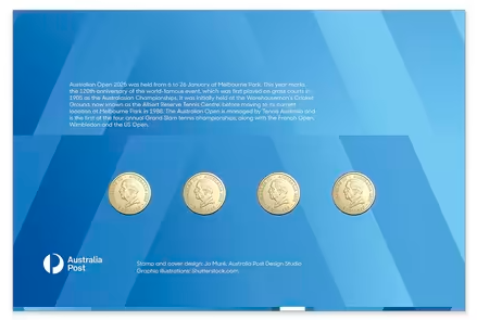 2025 Australian Open Men's and Women's Four Coin Limited Edition PNC