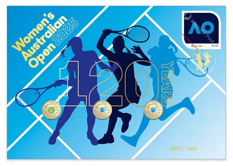 2025 Australian Open Women's 3 Coin Limited Edition PNC