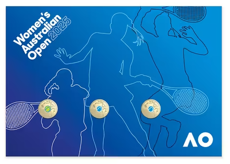 2025 Australian Open Women's 3 Coin Limited Edition PNC