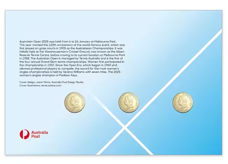 2025 Australian Open Women's 3 Coin Limited Edition PNC
