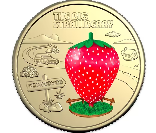 2025 Aussie Big Things 2 Big Strawberry Limited Edition 2 Coin PNC