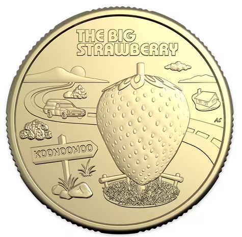 2025 Aussie Big Things 2 Big Strawberry Limited Edition 2 Coin PNC