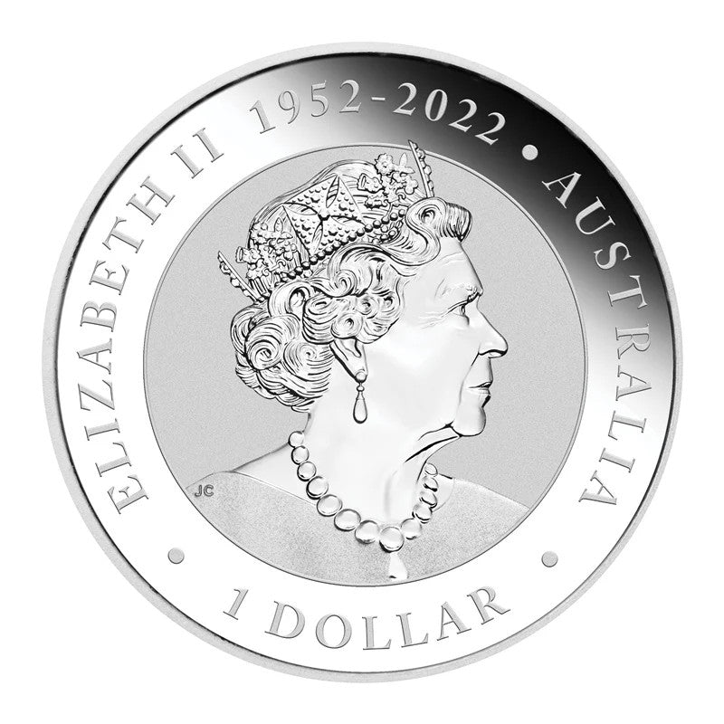 2024 World Money Fair - Kookaburra 1oz Silver coloured coin
