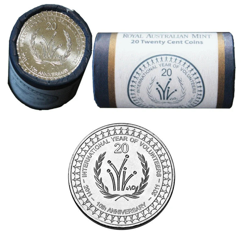 2011 20 Cent International Year of Volunteers RAM roll