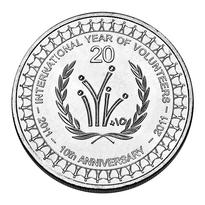 2011 20 Cent International Year of Volunteers RAM roll