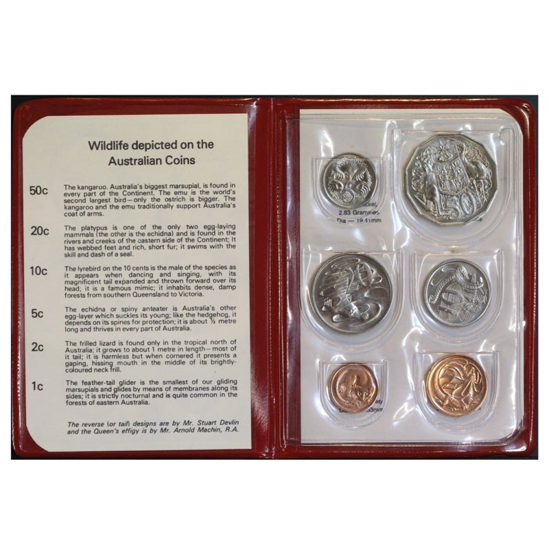 1981 Uncirculated Mint Set - Red Wallet