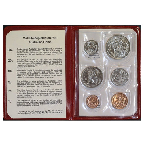 1981 Uncirculated Mint Set - Red Wallet