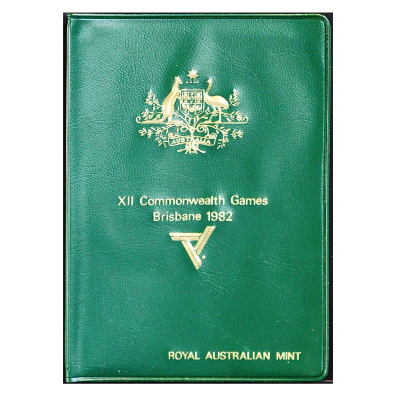 1982 Mint Set XII Commonwealth Games Brisbane - Green Wallet