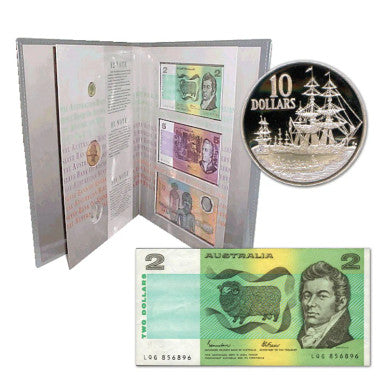1988 Australian Bicentenary coin and banknote album