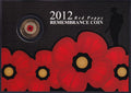 Sherwood 2012 Red Poppy Remembrance $2 Two Dollar Carded UNC Coin