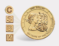 2010 100 Years of Australian Coinage (Effigies) $1 B, C, M, S Mint Mark 4 Coin Set