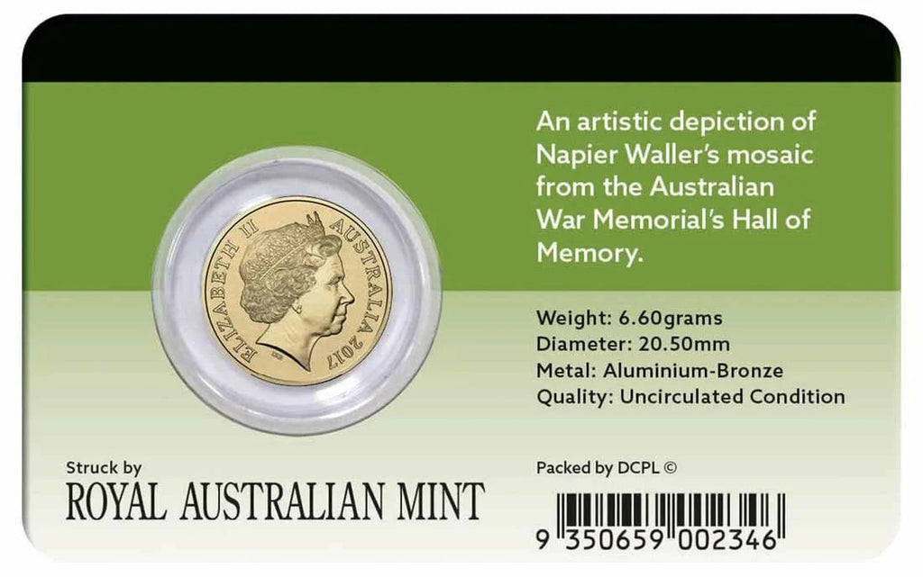 2017 Hall of Memory $2 Coin in card