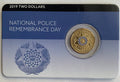 2019 National Police Remembrance Day $2 Coin in card