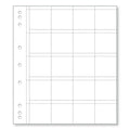 Renniks Coin Album Plastic Refill Pack of 10 Pages - 20 Pockets