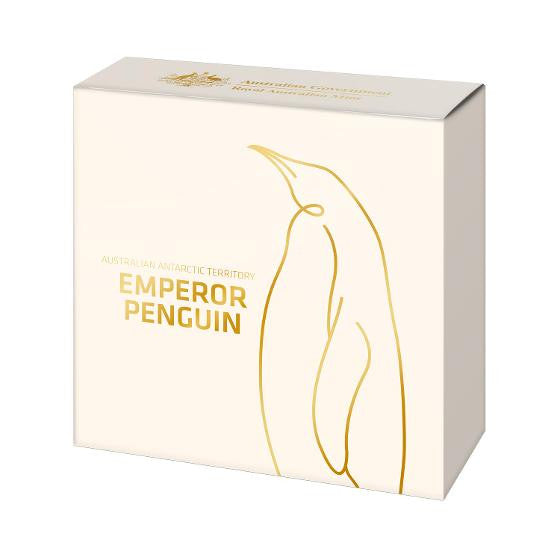 2023 Australian Antarctic Territory – Emperor Penguin 1oz Coloured Five Dollar Silver Proof Coin