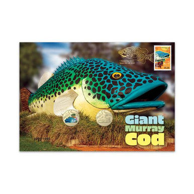 2023 Aussie Big Things Giant Murray Cod Coloured and Standard Coin PNC (Double Coins)