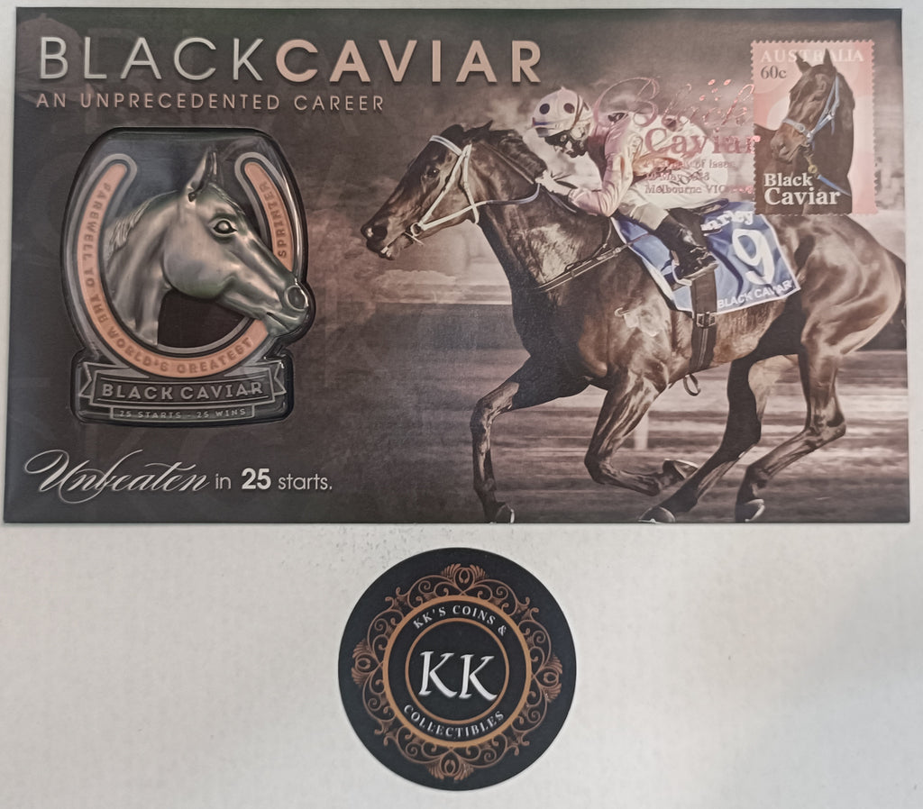 2013 Black Caviar - An Unprecedented Career (PMC Medallion Cover)