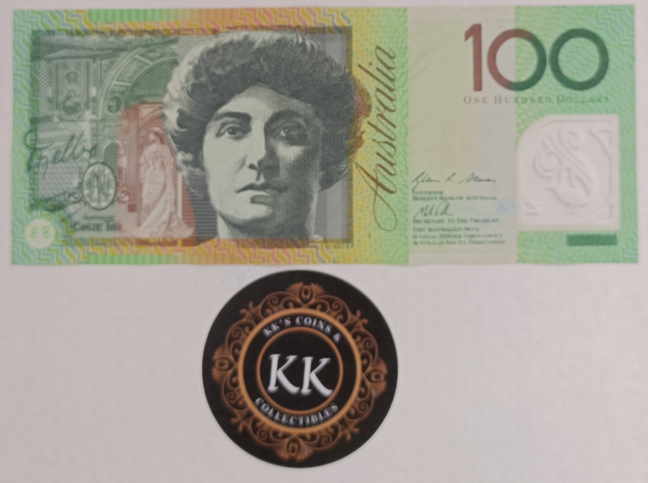 2014 Australia $100 Banknote 7 Digit RADAR