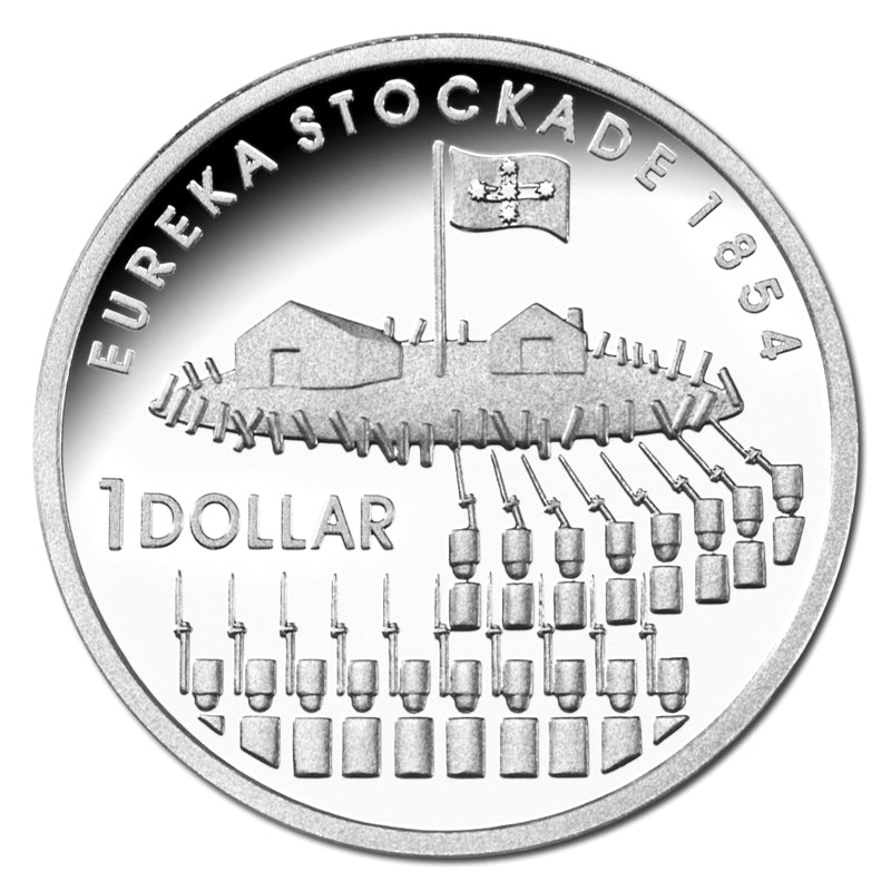 2004 150th Anniversary of the Eureka Stockade $1 Silver Proof Coin