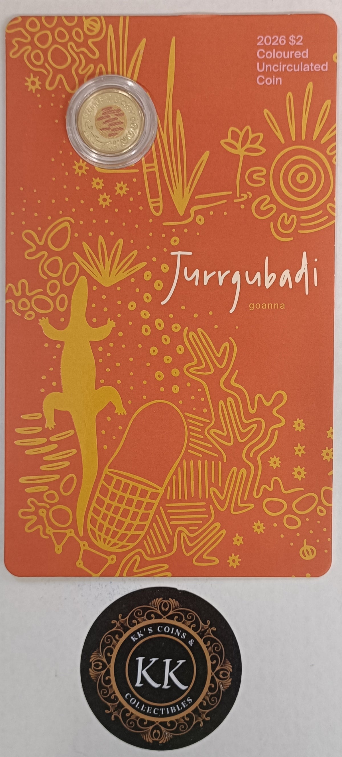 2026 Our Animals Our Country Coloured $2 Coin - Jurrgubadi