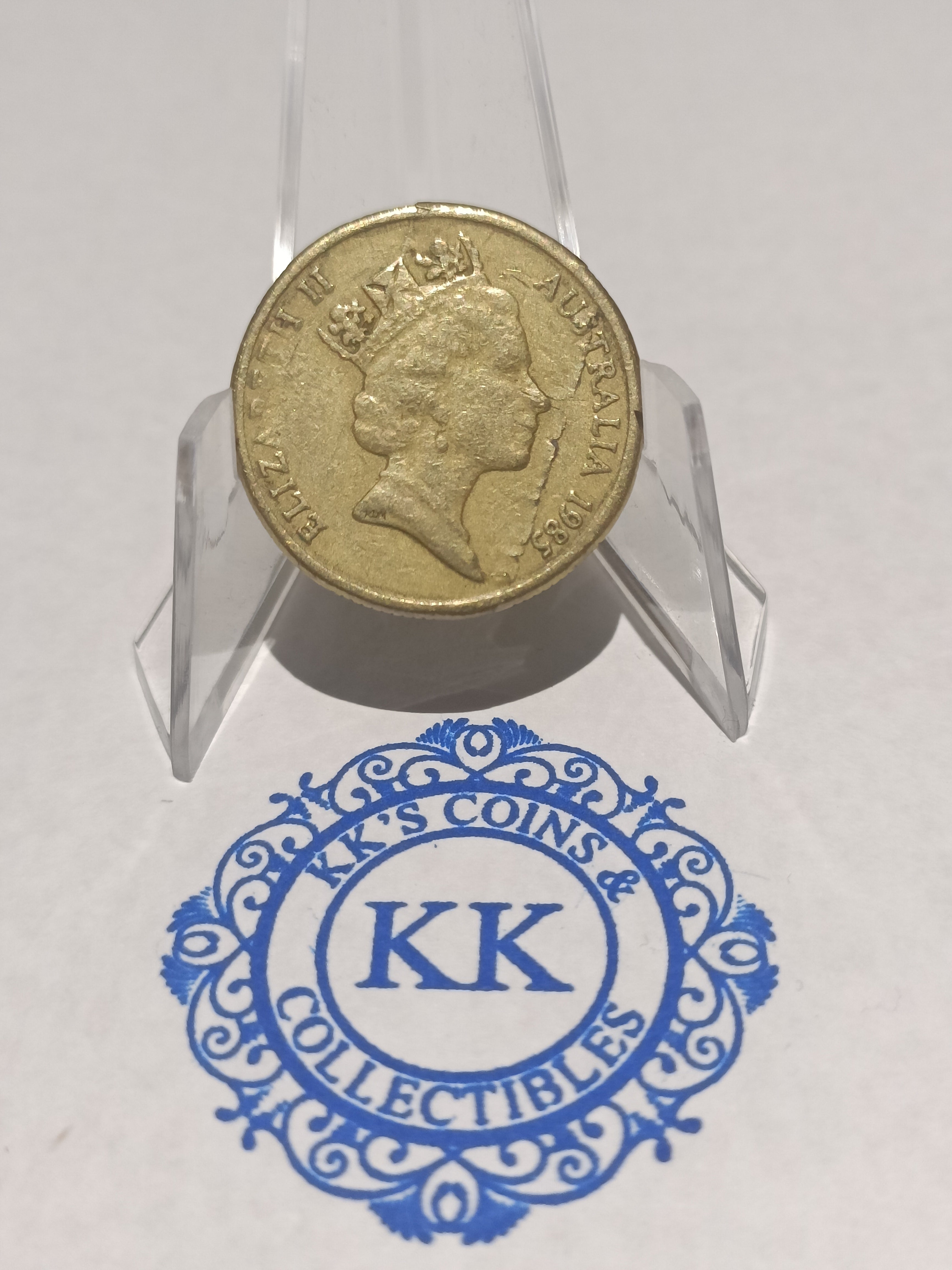 ***ERROR*** 1985 Australia $1 Coin with Lamination Flaw