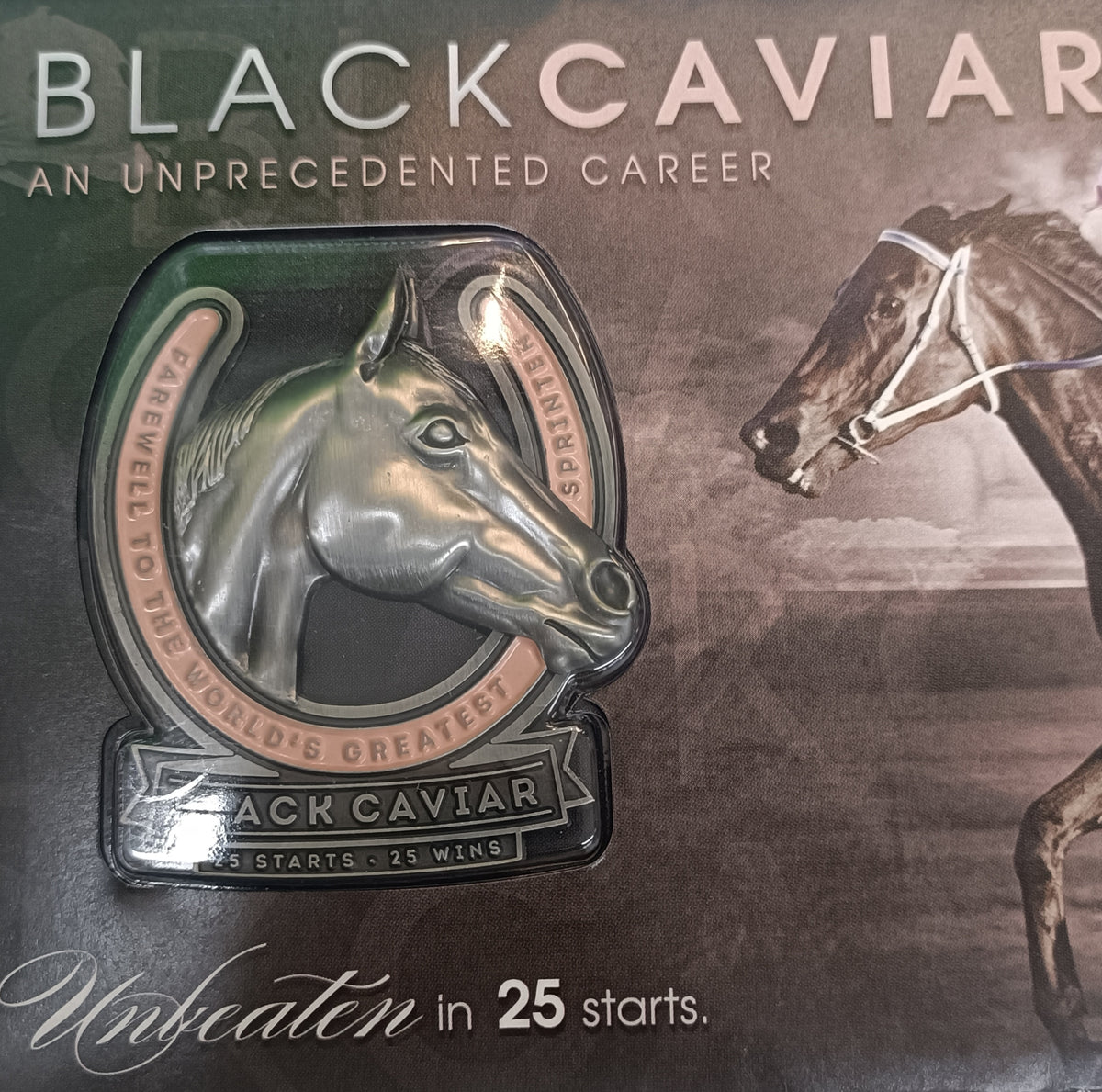 2013 Black Caviar - An Unprecedented Career (PMC Medallion Cover)