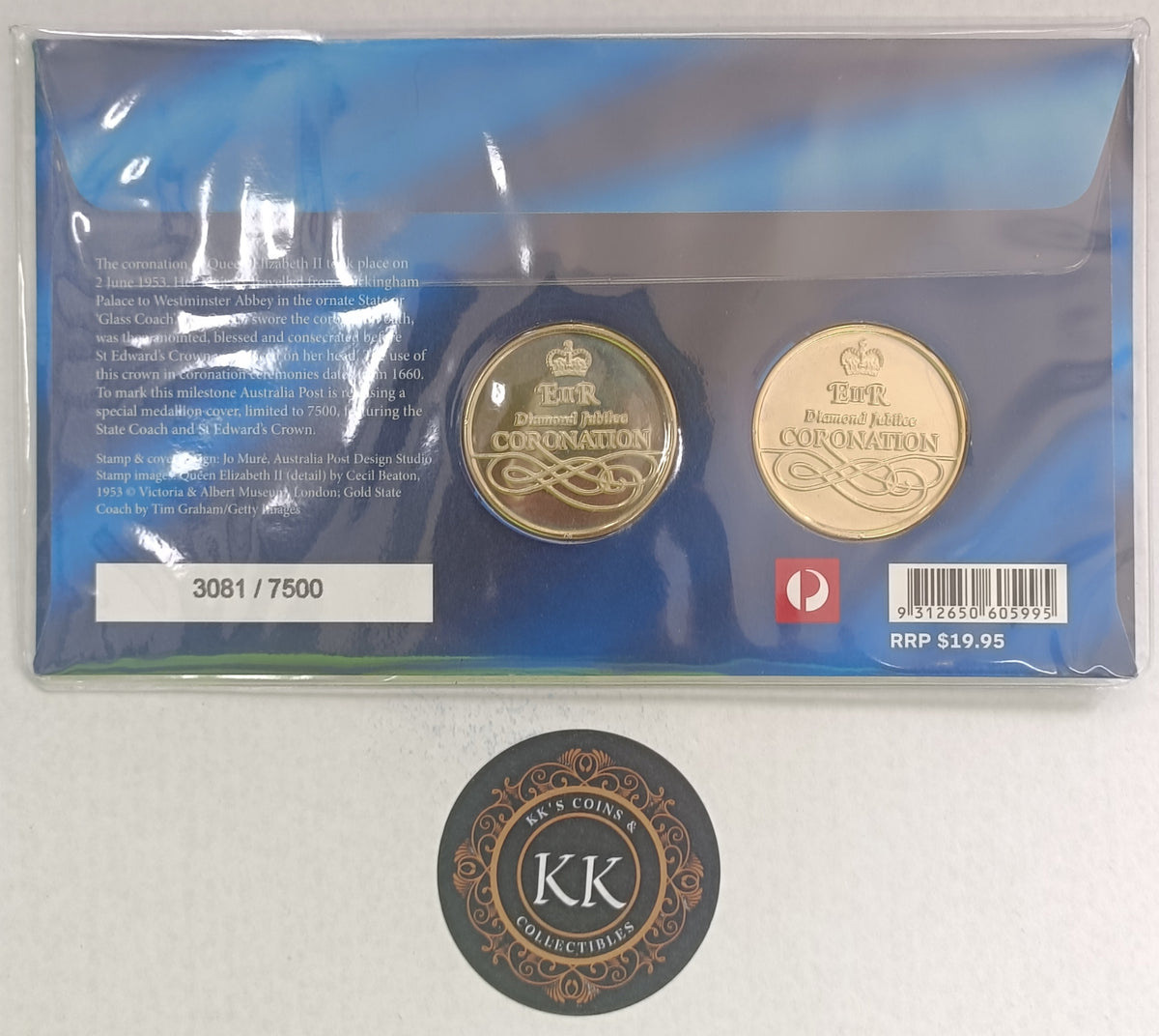 2013 QEII Coronation 60th Anniversary Stamp and Medallion Cover
