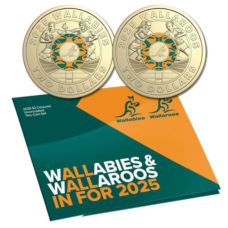 2025 $2 Wallabies & Wallaroos Two Coin Set