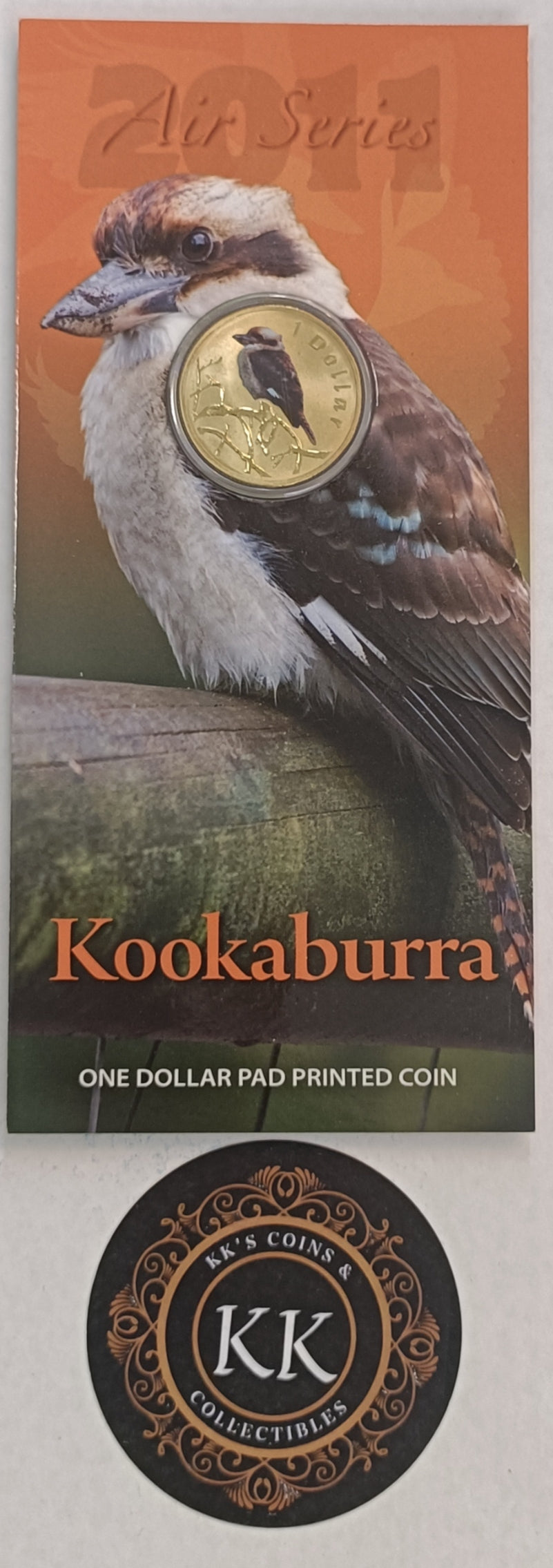 2011 $1 Air Series - Kookaburra Uncirculated Coin on Card
