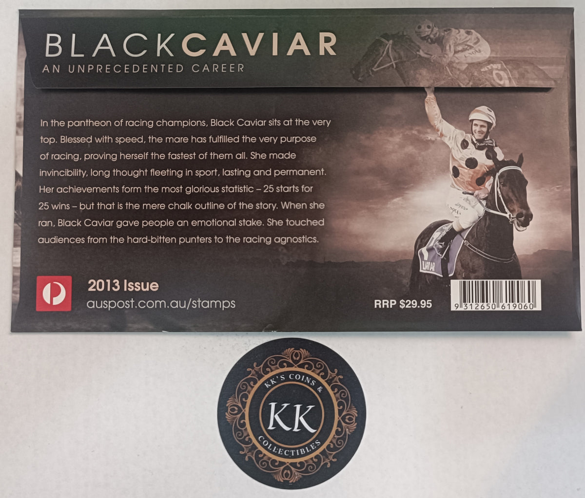 2013 Black Caviar - An Unprecedented Career (PMC Medallion Cover)
