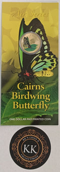 2011 $1 Air Series - Cairns Birdwing Butterfly Uncirculated Coin on Card