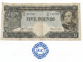 1960 £5 Coombs/Wilson Five Pound Banknote Reserve Bank TC05 183765