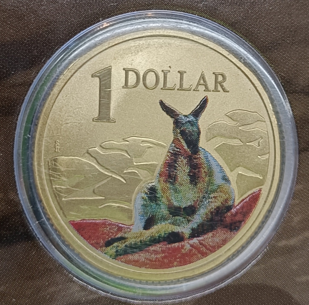 2008 $1 Land Series - Rock Wallaby Uncirculated Coin on Card