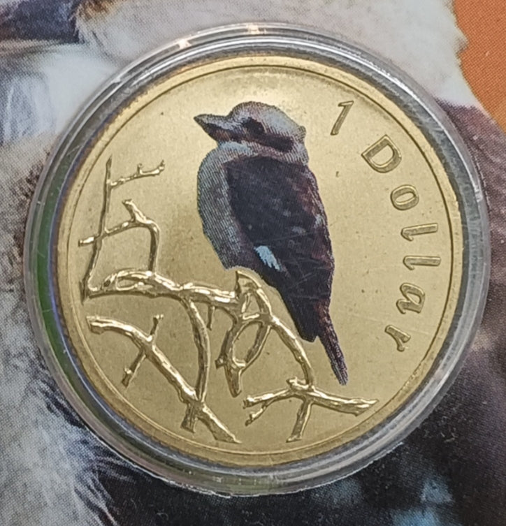 2011 $1 Air Series - Kookaburra Uncirculated Coin on Card