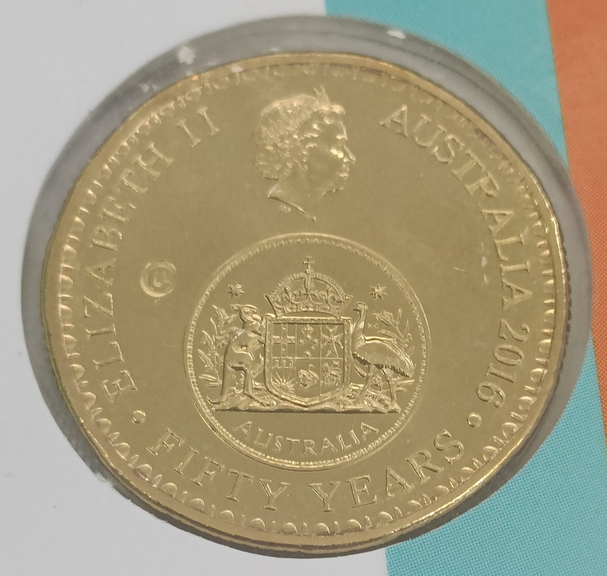 2016 Enlighten Festival 'C' Canberra Counterstamp One Dollar ($1) Uncirculated Australian Decimal Coin