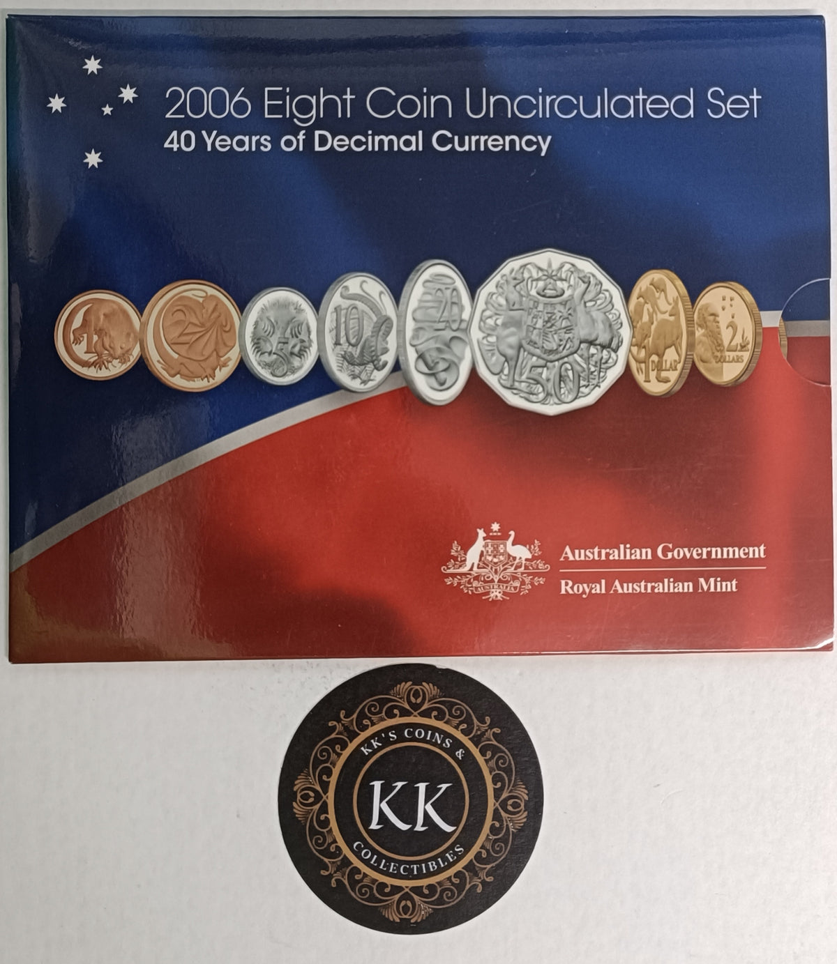 2006 Uncirculated Mint 8 Coin Set - 40 Years of Decimal Currency